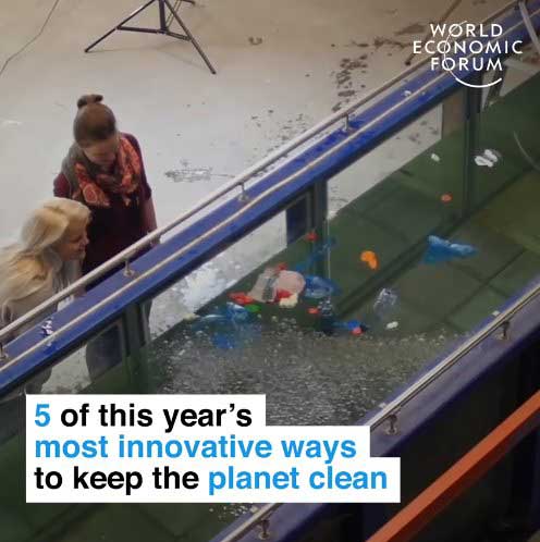 5 innovative wasy to keep the planet clean in 2019 from the World Economic Forum.
